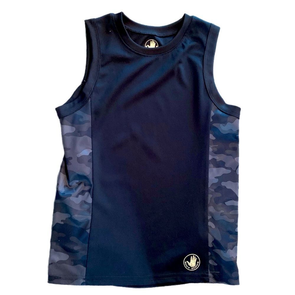 Body Glove Tank Boy’s Size 7 Camouflage Black Gray Green.